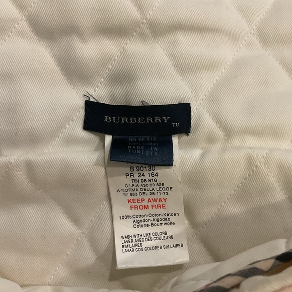 Final Sale! Burberry Vintage Y2K Baby Pink Nova Check Quilted Diaper Bag w Pad - Picture 8 of 15